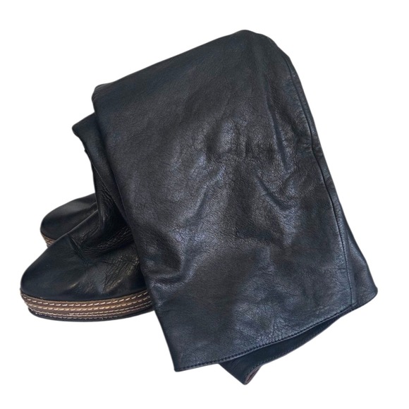 Steve Madden Packit Women's Leather Knee High Black High-Heeled Boots Size 8M - Picture 5 of 7